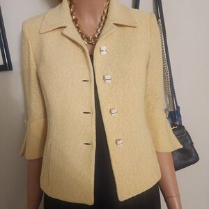 St. John Collection Mustard By Marie Gray Blazer
